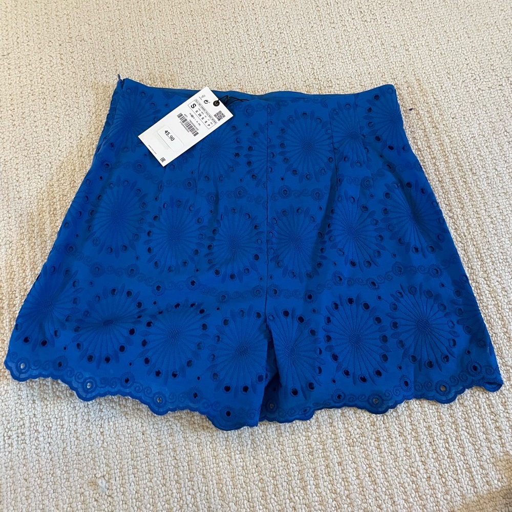 Zara Eyelet shorts